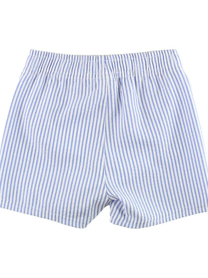 RuggedButts Swim Trunks Blue Seersucker