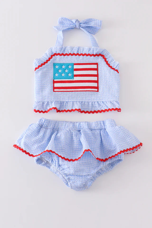 Abby & Evie American Flag Swimsuit