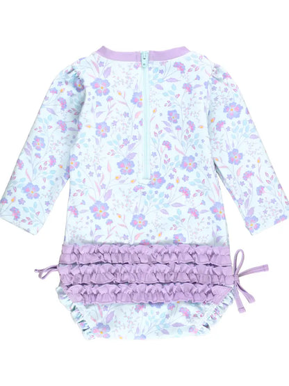 RuffleButts One Piece Garden Longsleeve