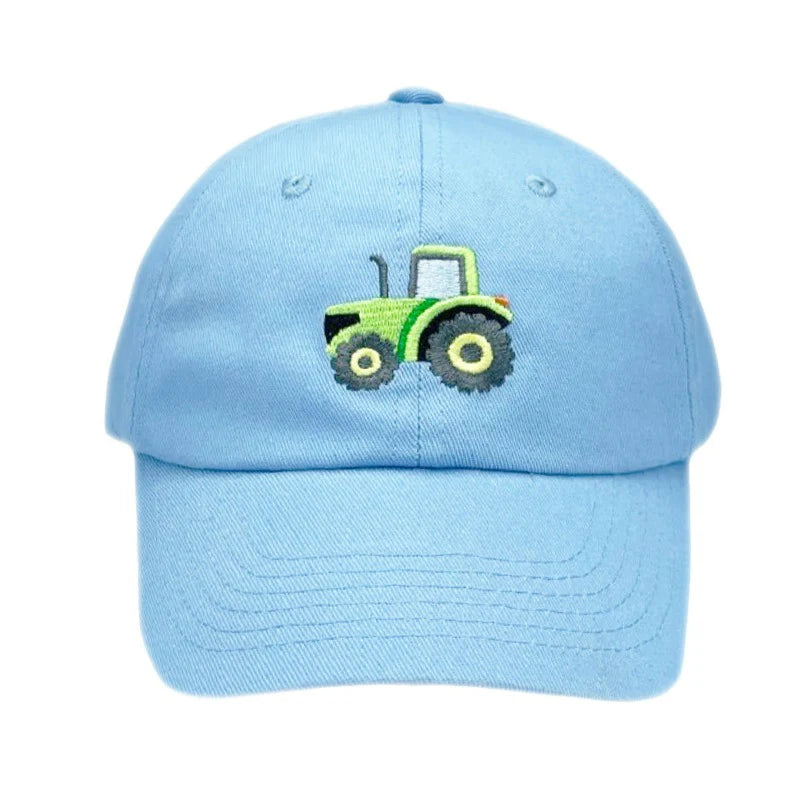 Bits & Bows Blue Tractor Hat