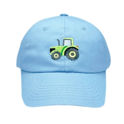 Bits & Bows Blue Tractor Hat