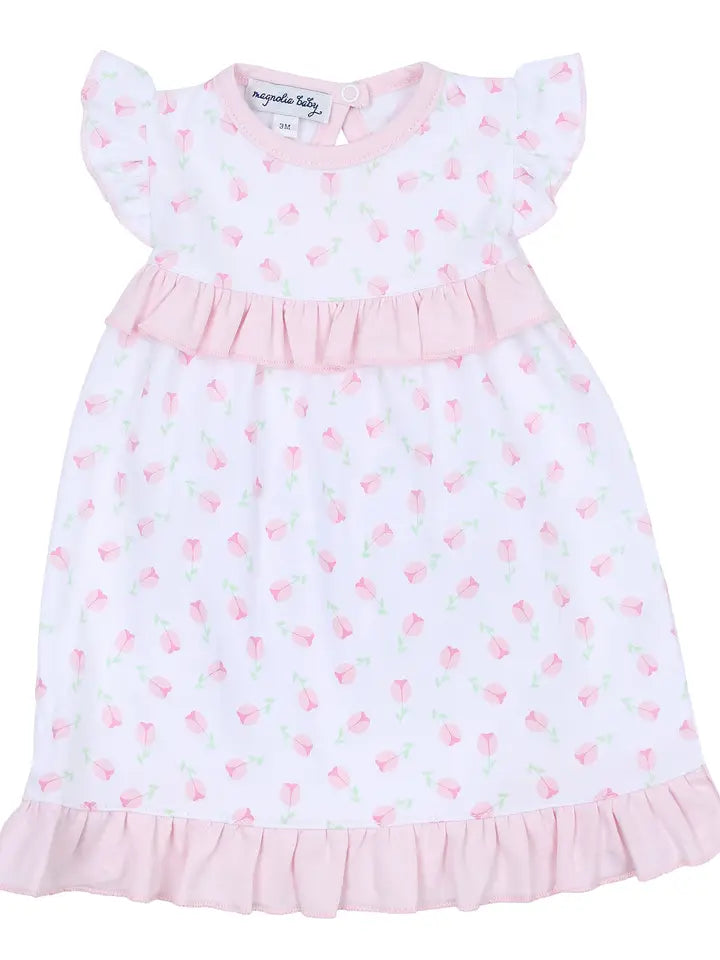 Magnolia Baby Pink Printed Ruffle Dress