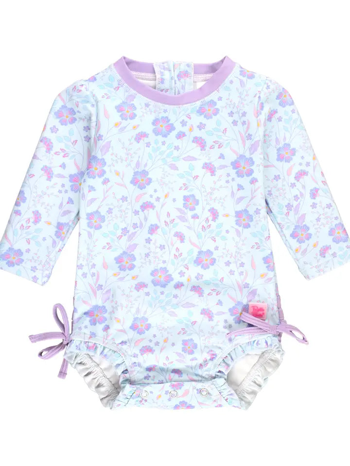 RuffleButts One Piece Garden Longsleeve