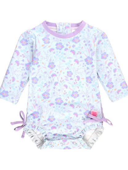 RuffleButts One Piece Garden Longsleeve