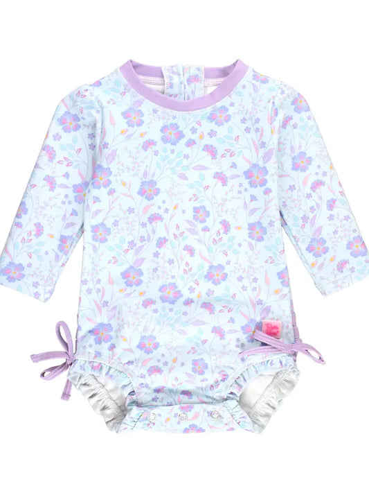 RuffleButts One Piece Garden Longsleeve