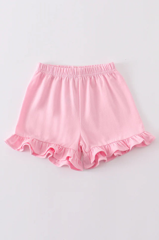 Abby & Evie Blush Ruffle Short