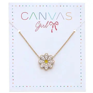 Canvas Style Daisy Necklace