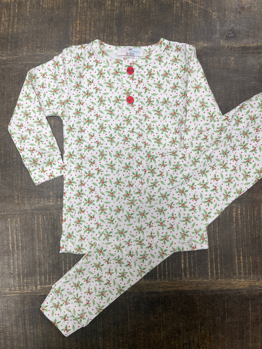 Baby Loren Christmas Garland Pima Loungewear