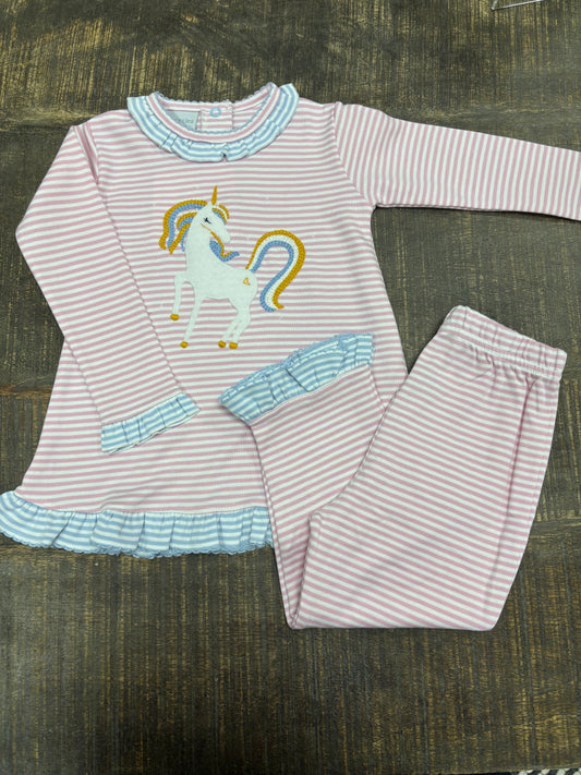 Squiggles Pink Gilded Unicorn Set