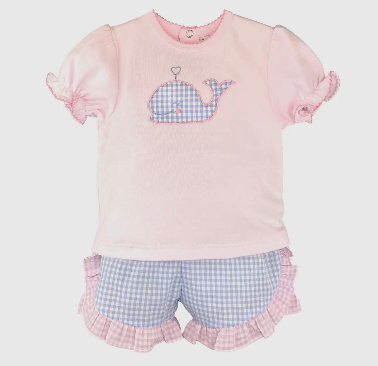 Pink Whale Short Set