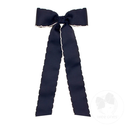 Wee Ones Medium Moonstitch Bowtie w Tails