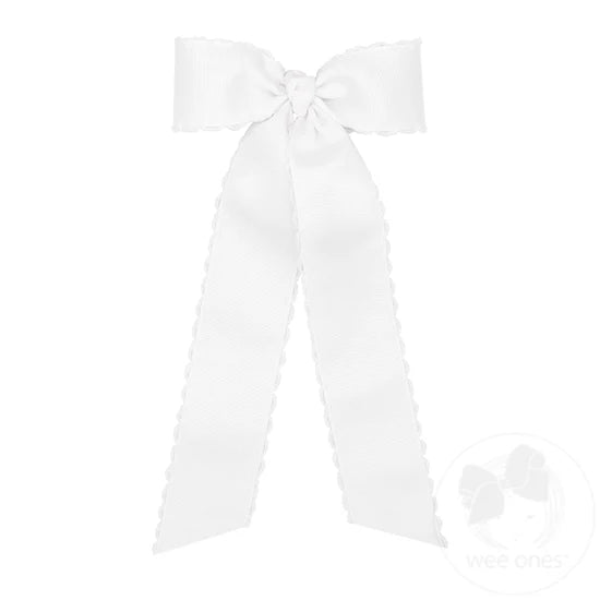 Wee Ones Medium Moonstitch Bowtie w Tails