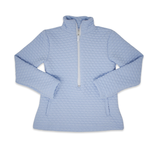 Lullaby Set Quilted Blue Half Zip