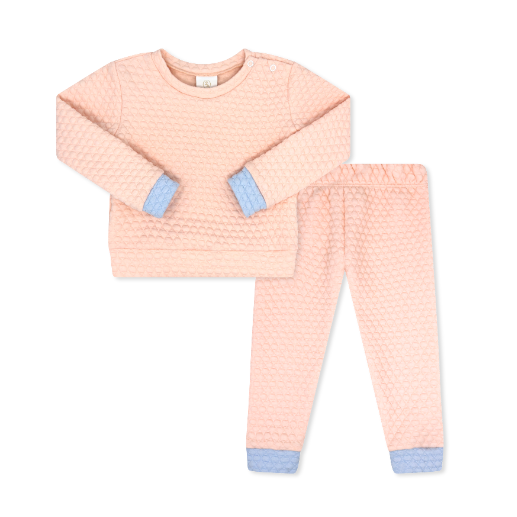 Lullaby Set Quilted Paris Pink Sweatsuit