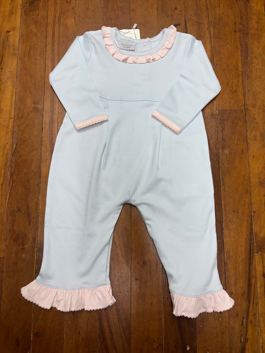 Squiggles by Charlie Light Blue & Pink Romper