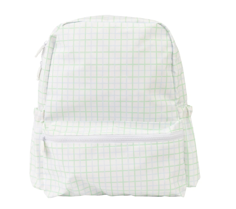 Apple Of My Isla Small Green Windowpane Backpack