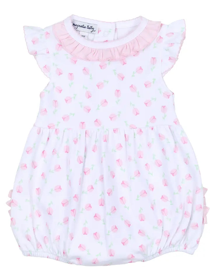 Magnolia Baby Pink Printed Ruffle Bubble