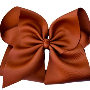 The Solid Bow 4in Solid Grosgrain Bow w/ Alligator Clip (Multiple Fall Color Options)