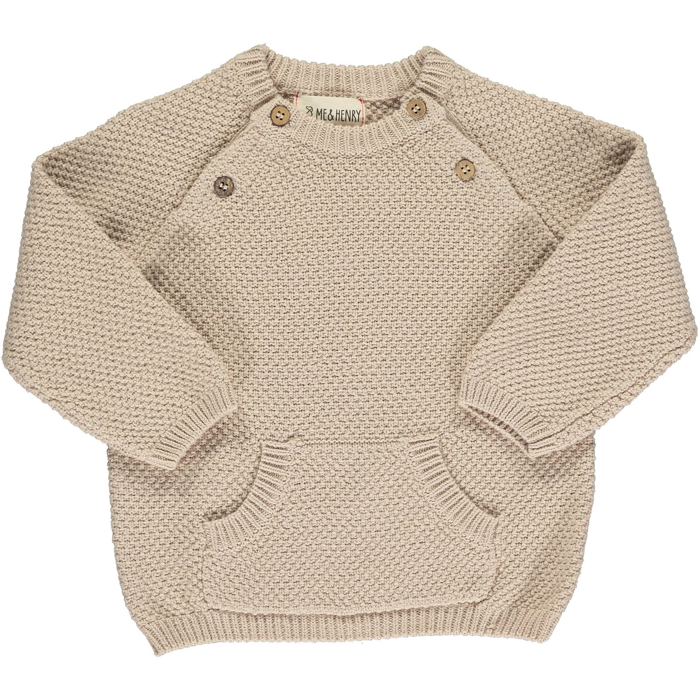 Me & Henry Cream Morrison Baby Sweater