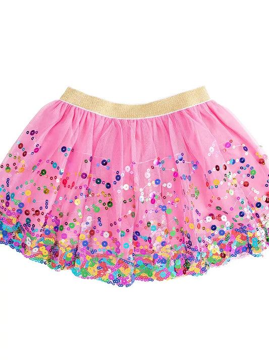 Sweet Wink Confetti Raspberry Tutu