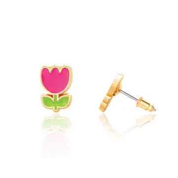 Girl Nation Tiny Tulip Earrings