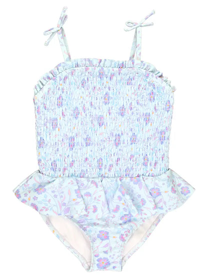 RuffleButts One Piece Peplum Smocked