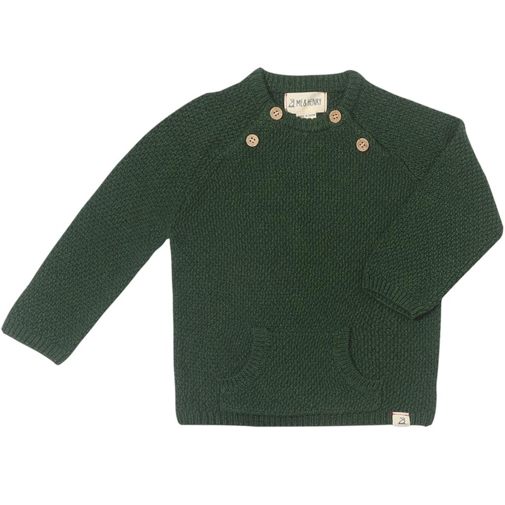 Me & Henry Green Morrison Baby Sweater