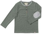 Me & Henry Green/White Stripe Henley Shirt