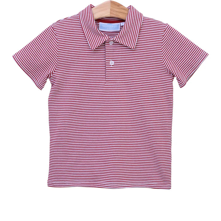 Trotter Street Polo - Crimson