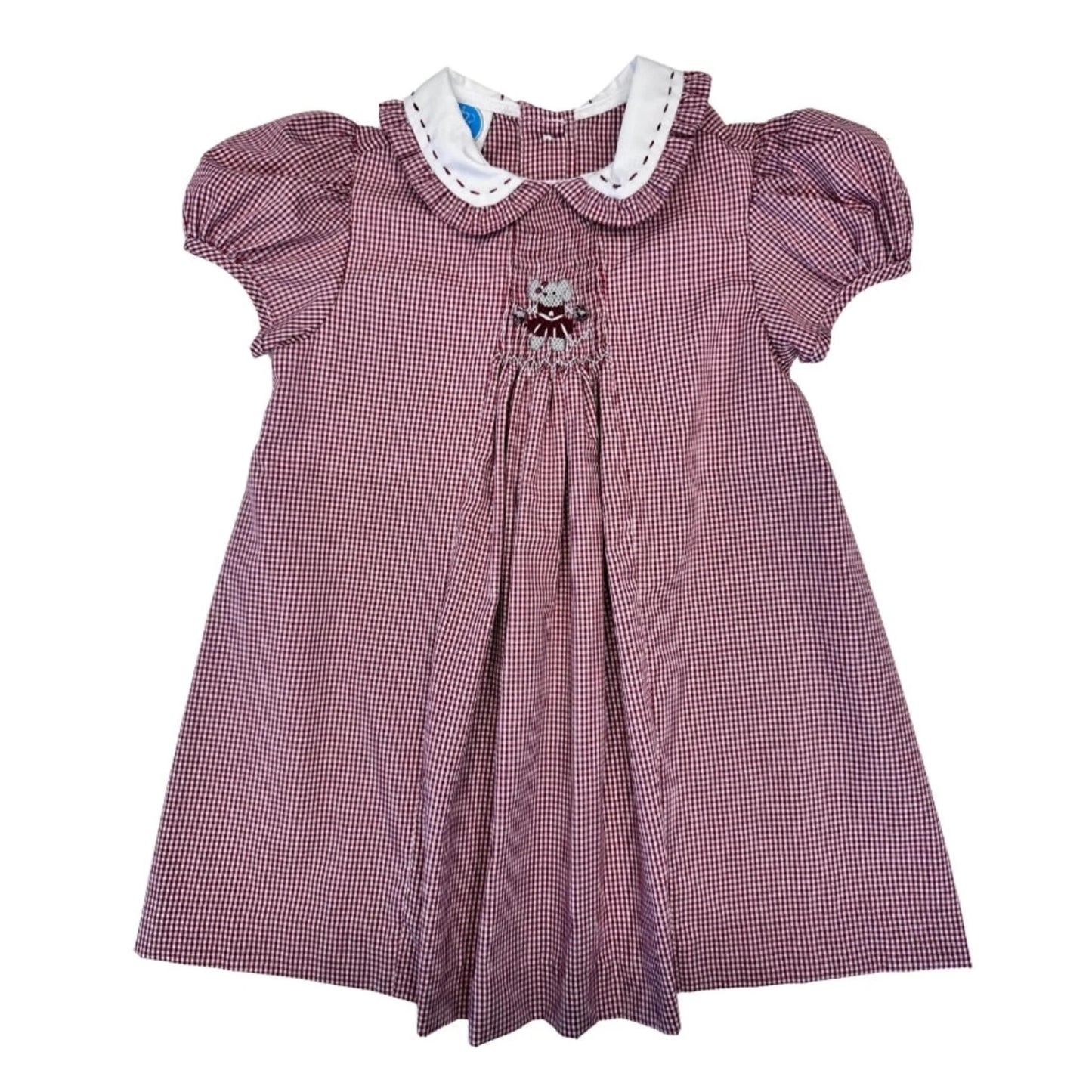 Krewe Kids Crimson Elephant Smock Dress