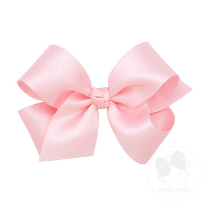 Wee Ones Medium Satin Bow w/ Knot