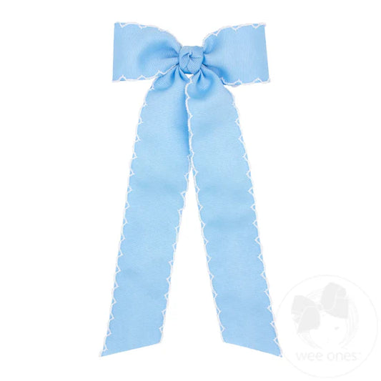 Wee Ones Medium Moonstitch Bowtie w Tails