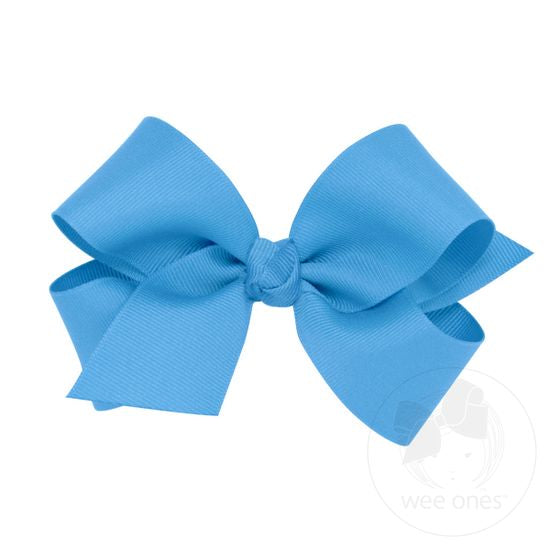 Wee Ones Medium Basic Grosgrain Bow w/ Knot Wrap