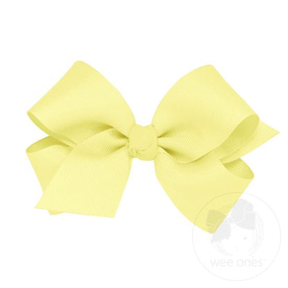 Wee Ones Medium Basic Grosgrain Bow w/ Knot Wrap