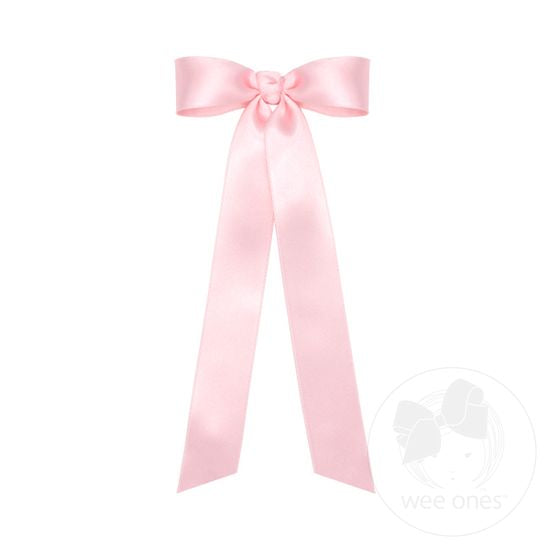 Wee Ones Mini French Satin Bowtie w/ Tails