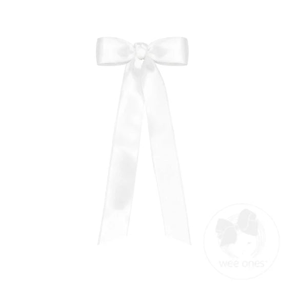 Wee Ones Mini French Satin Bowtie w/ Tails