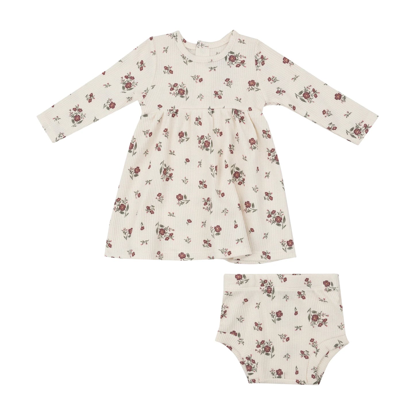 Angel Dear Misty Rose Floral Dress & Bloomer