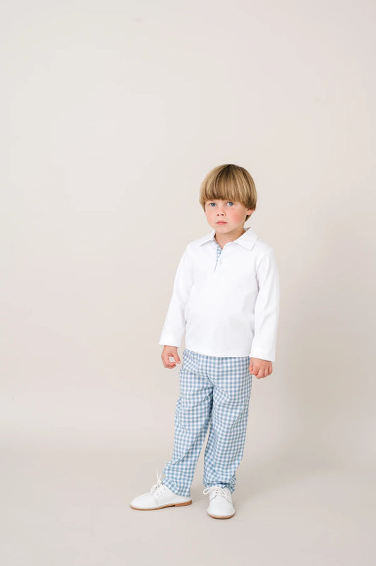 Lullaby Set Stone Blue Parker L/S Pant Set