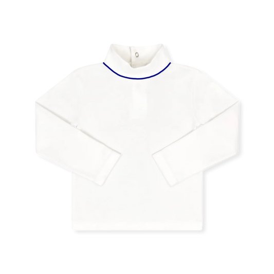 Lullaby Set Park White/Princeton Navy Turtleneck